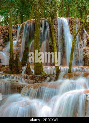 PA Wai Wasserfall Khirirat, Thailand Stockfoto