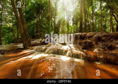 PA Wai Wasserfall Khirirat, Thailand Stockfoto