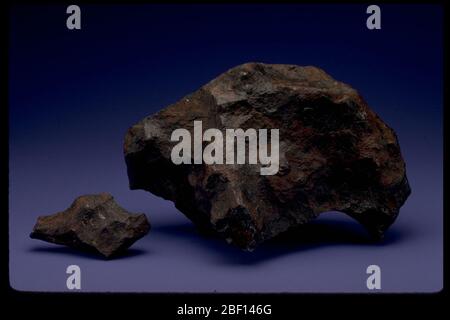 Foto des Canyon Diablo Meteoriten (USNM 401) Stockfoto