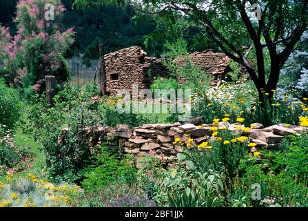 Salman Ranch Gardens, La Cuerva National Historic District, Santa Fe Trail National Scenic Byway, New Mexico Stockfoto