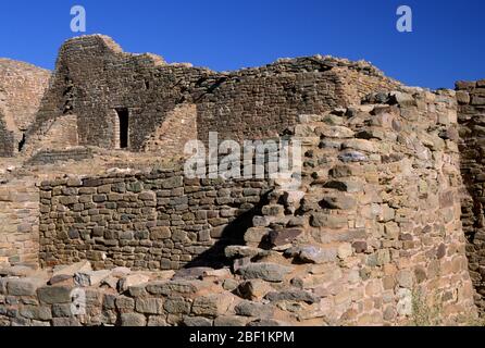 Azteken Ruinen, Azteken Ruinen National Monument, New Mexico Stockfoto