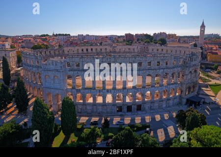 Arena antiken römischen Amphitheater in Pula Stockfoto