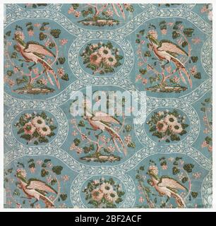 Seitenwand. Vögel und Blumen in weißen Streifen. Dokument „Vogel des Paradieses“. Stockfoto