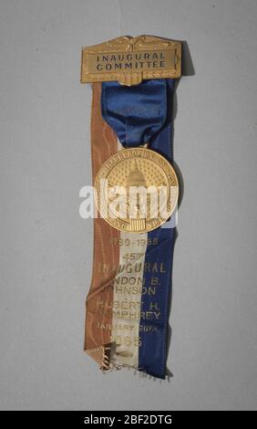 Antrittskomitee JohnsonHumphrey Ribbon Medal 1965. Stockfoto