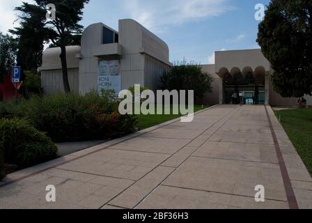 Architektur der 1970er Jahre Museum der Betonkunst Fundacio Joan Miro Gebäude, Barcelona, Spanien von Lluis Sert Stockfoto