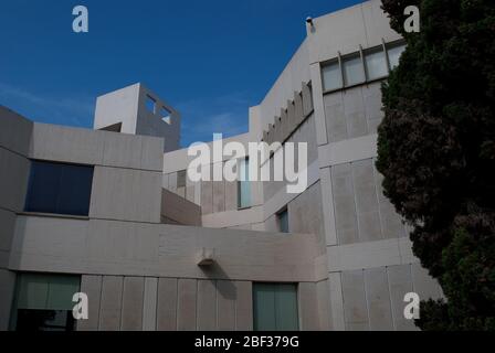 Architektur der 1970er Jahre Museum der Betonkunst Fundacio Joan Miro Gebäude, Barcelona, Spanien von Lluis Sert Stockfoto