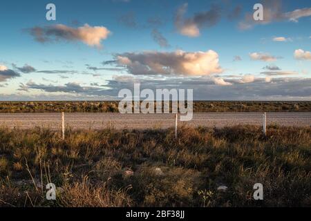 Straße, Nullarbor Plain, Südaustralien Stockfoto