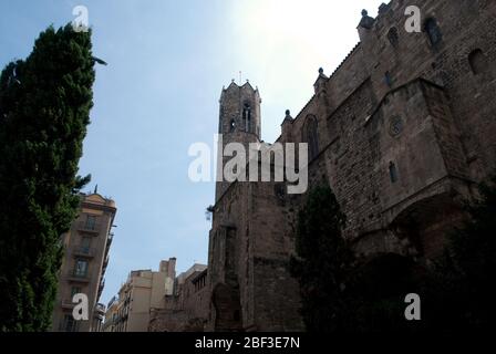 Mittelalterliche Festung aus dem 17. Jahrhundert, Schloss Montjuic, Barcelona, Spanien Stockfoto