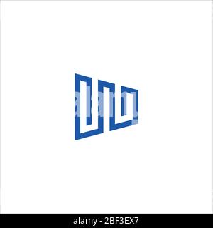 Vorlage für Vektorgrafik mit Anfangsbuchstaben und Logo Stock Vektor