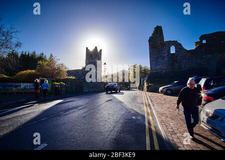 Die Cong Abbey Ruine in Cong, County Mayo, Connemara, Republik Irland Stockfoto