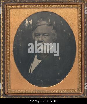 Millard Fillmore. Millard Fillmore war der zweite Vizepräsident, der dem Weißen Haus nach dem plötzlichen Tod eines Präsidenten, dem von Präsident Zachary Taylor am 9. Juli 1850 beitritt.geboren in einer Blockhütte in Cayuga County, New York, war Fillmore ein selbstgemachter Mann, der sich zu einem wohlhabenden Anwalt und Führer erhob Stockfoto