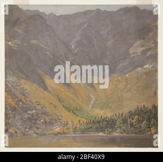 Great Basin Mount Katahdin Maine. Im Herbst. Blick vom Schornsteinteich, Blick nach Süden. Stockfoto