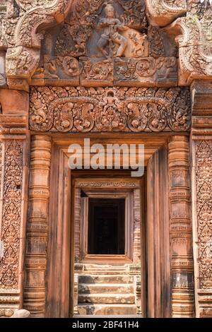 Bantay Srei, Angkor Park, Kambodscha Stockfoto
