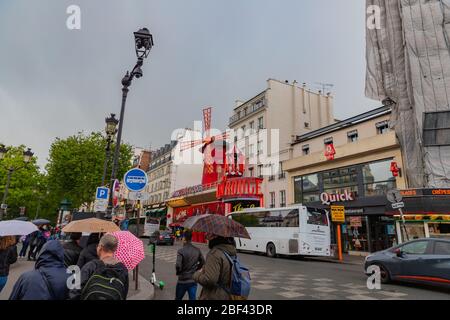 Moulin Rouge in Paris, Frankreich Stockfoto