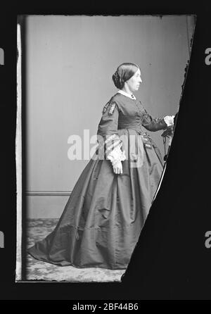 Frau Ulysses S Julia Dent Grant. Stockfoto