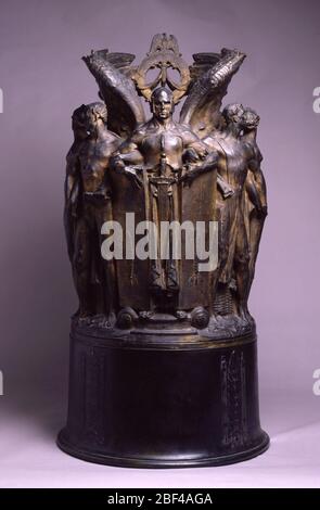 Denkmal für Major General George Gordon Meade Vormodell. Im Jahr 1913 beauftragte der Staat Pennsylvania eine Statue des Bürgerkriegs General George Meade, ein gebürtiger Pennsylvania, der die Union Truppen zum Sieg in der Schlacht von Gettysburg führte. Stockfoto