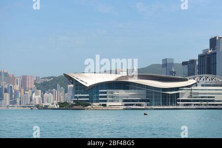 Hong Kong Convention and Exhibition Centre. Stockfoto