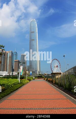 Während der Covid-19-Pandemie ist Hongkong leer. Stockfoto