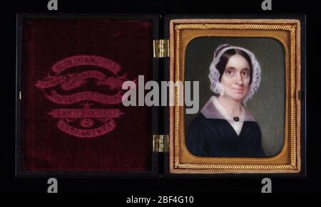 Sarah Carter Stearns. Sarah Carter Stearns war die Tante des Künstlers und die Mutter des berühmten Boston Naturforscher Robert Edwards Carter Stearns. Stockfoto