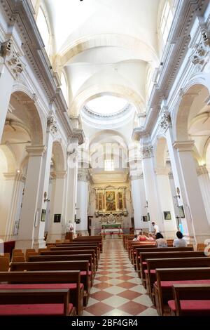 Die Kathedrale Von Dubrovnik. Stockfoto