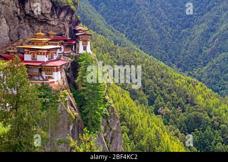 Paro Takstang (Kloster Des Tigernests) Stockfoto