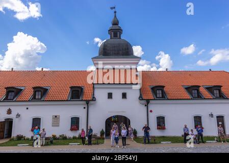 Eines der Gebäude des Klosters Post-Camaldolese in Wigry innerhalb des Landkreises Suwalki in der Wojewodschaft Podlaskie Stockfoto