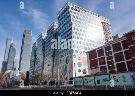 Guanghua Road SOHO Einkaufszentrum in Peking zentralen Geschäftsviertel, Teil des Chaoyang District in Peking, China Stockfoto