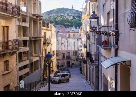 Historischer Teil von Salemi Stadt in der Provinz Trapani im Südwesten Siziliens, Italien Stockfoto