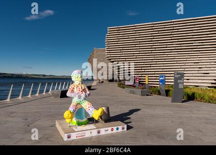 Discovery Point; Dundee mit V&A Museum und Oor Wullie; Stockfoto