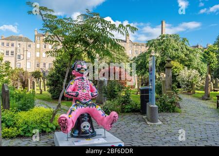 Oor Wullie Installation, Straßenecke Dundee Stockfoto
