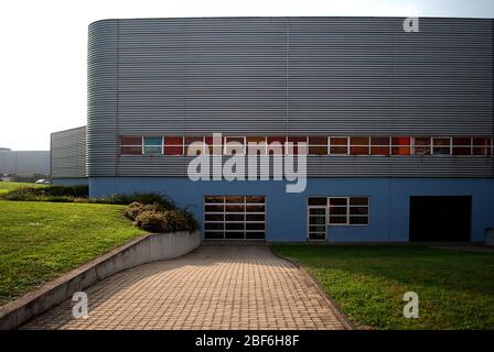 Fabrikgebäude Vitra Campus von Nichola Grimshaw Stockfoto