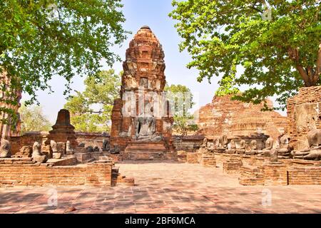 Pagode am Wat Chaiwatthanaram Tempel, einer der berühmten Tempel in Ayutthaya Provinz Thailand. UNESCO-Welterbe. Tempel in Ayutthaya Historical P Stockfoto