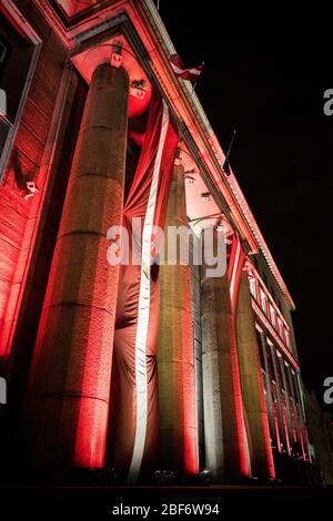 Kabinett der lettischen Minister und Oberster Gerichtshof in Riga Stockfoto