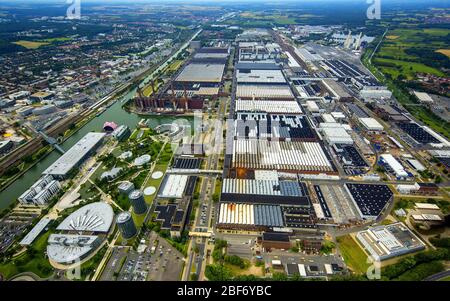 , Volkswagen AG in Wolfsburg, 23.07.2016, Luftaufnahme, Deutschland, Niedersachsen, Wolfsburg Stockfoto