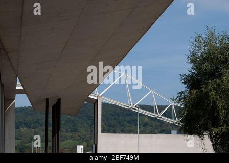 Vitra Feuerwehr Stahlbeton Dekonstruktivistische Architektur Vitra Campus Deutschland Zaha Hadid Stockfoto