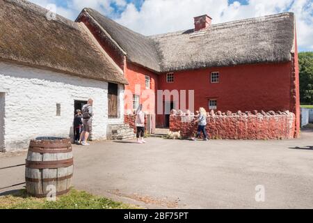 Kennixton Farmhouse, St Fagans National Museum of History, Cardiff, Wales, GB, Großbritannien Stockfoto