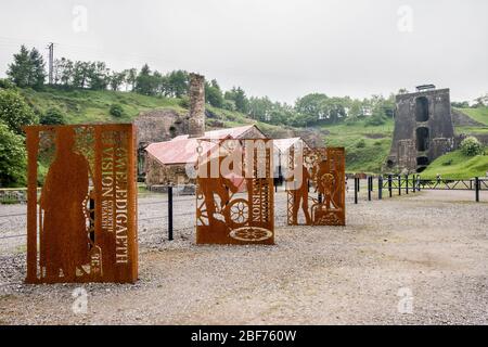 Blaenavon Ironworks World Heritage Centre, Blaenavon, Wales, GB, Großbritannien Stockfoto