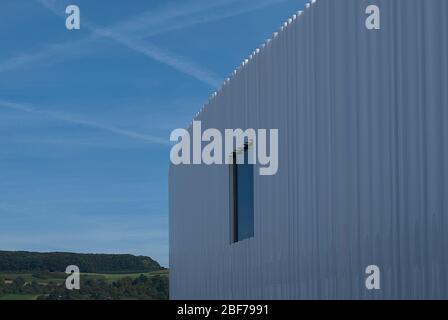 Fassade Ribbed Factory Building Vitra Campus von SANAA Architects Stockfoto