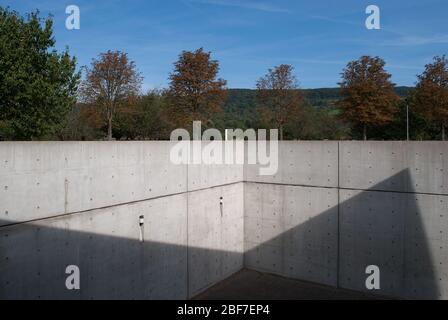 Conference Pavilion Rooms Vitra Campus aus Stahlbeton von Tadao Ando Stockfoto