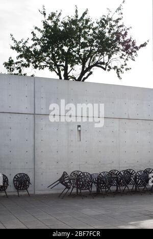 Conference Pavilion Rooms Vitra Campus aus Stahlbeton von Tadao Ando Stockfoto