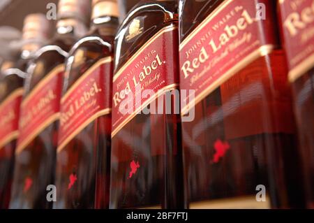 Johnnie Walker Red Label Blended Scotch Whisky Stockfoto