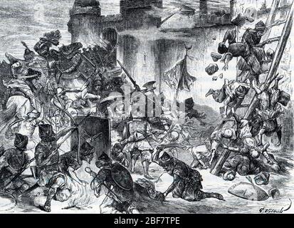 Guerres entre l'Empire Ottoman et le Saint-Empire : le Siege de Vienne en 1529 (Belagerung von Wien im Jahr 1529 war der erste Versuch des Osmanischen Reiches, l Stockfoto