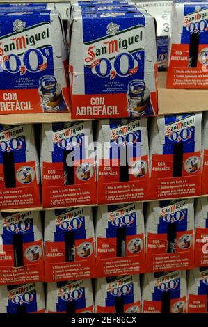 San Miguel Bier, alkoholfrei Stockfoto