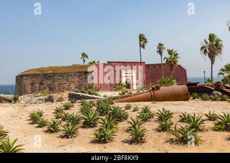 Sklaverei Festung auf Goree Insel, Dakar, Senegal. Westafrika. Stockfoto