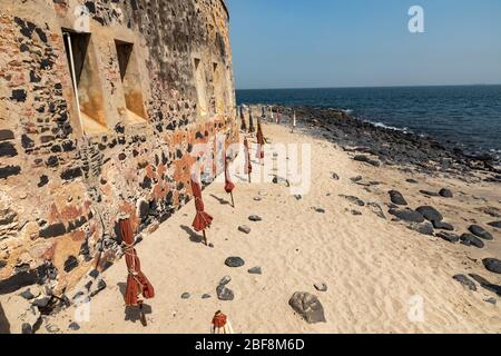 Sklaverei Festung auf Goree Insel, Dakar, Senegal. Westafrika. Stockfoto