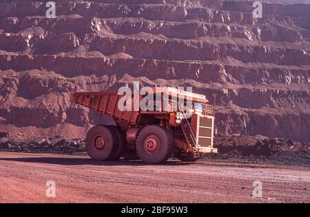 Newman Eisenerzbergbau, Westaustralien, Juli 1995 Stockfoto