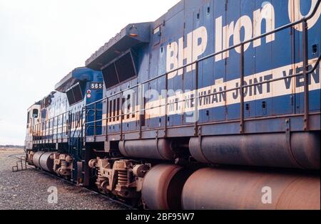 Newman Eisenerzbergbau, Westaustralien, Juli 1995 Stockfoto