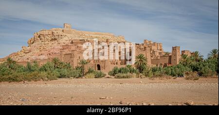 AIT Benhaddou Kasbah im Morgengrauen, Marokko Stockfoto