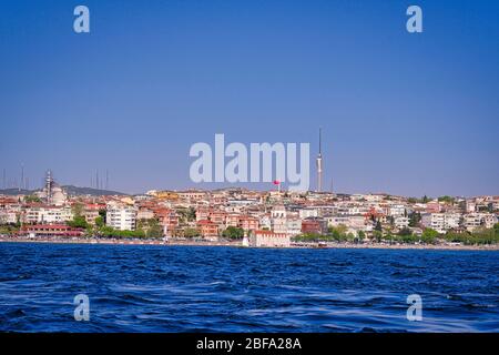 Istanbul Camlica Hill Television Sender. Der Fernsehturm. Stockfoto