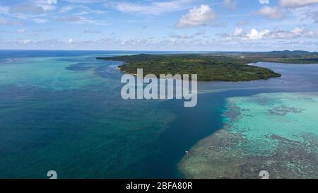 Strömungkanal und Lagune, Insel Yap, Yap Island, Südsee, Pazifik, Ozeanien Stockfoto